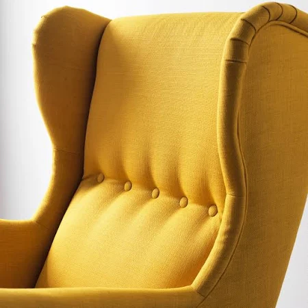 Modern Yellow Wingback Accent Armchair by Joevie - Image 2